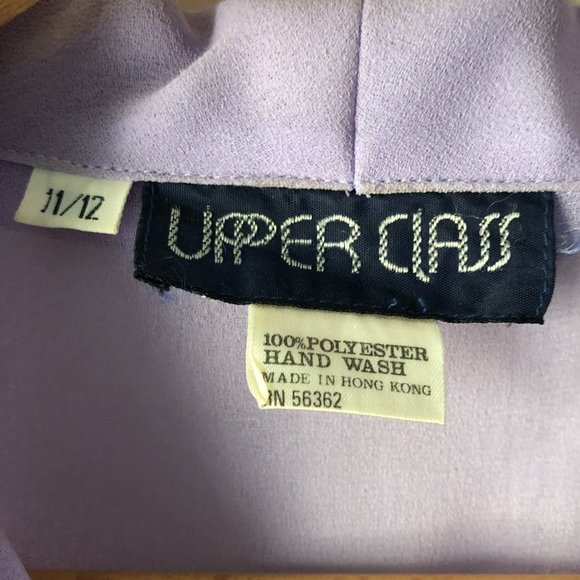 Vintage 80s Sheer Ethereal Lavender Puff Sleeve V-Neck See Through Tunic Blouse - Picture 13 of 13